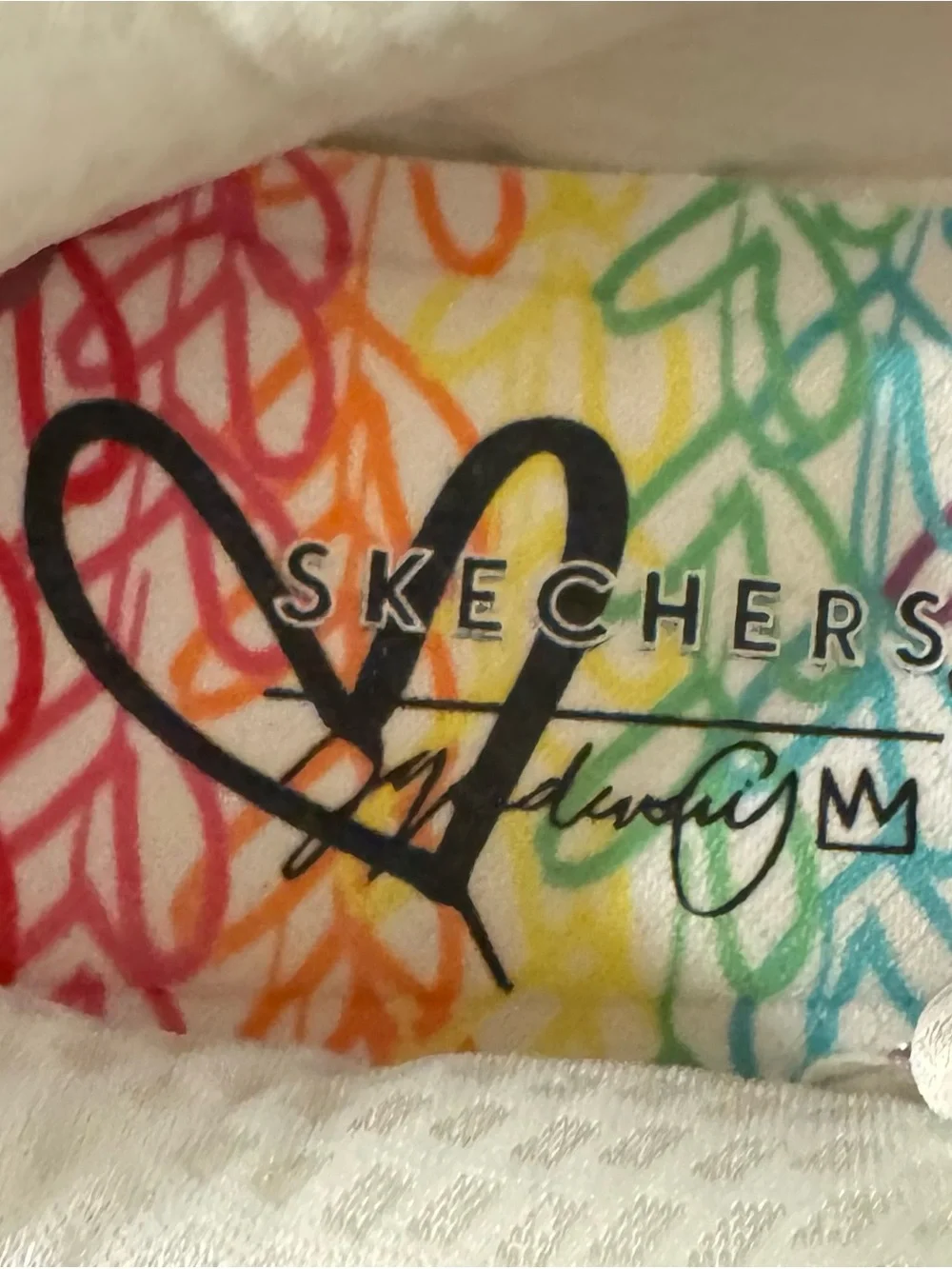 NWT Skechers Uno2 Floating Love JGoldcrown Design Sneakers/Gym Shoes. WOMAN SZ10 - Picture 5 of 11